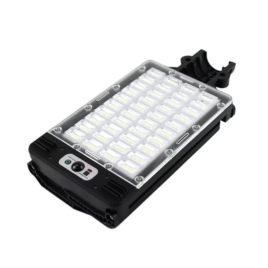 Lampa solara LED 560 SMD cu 3 panouri, senzor miscare si telecomanda