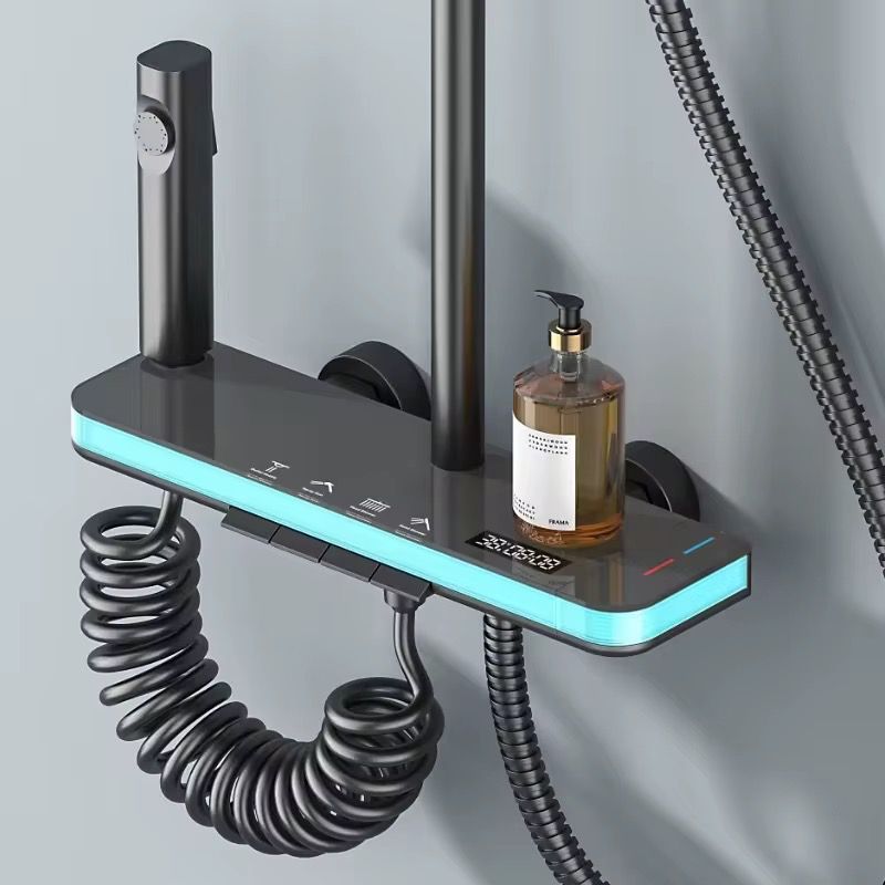 Coloana de dus moderna cu sistem termostat digital si afisaj temperatura - detaliu produs