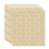 Tapet 3D Autoadeziv Model Caramida Crem 70x77cm Set 10 Bucati - detaliu produs