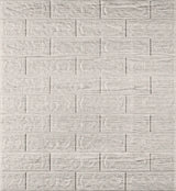 Panou 3D Autoadeziv Caramida Crem Deschis 70x77cm Grosime 5mm - detaliu produs