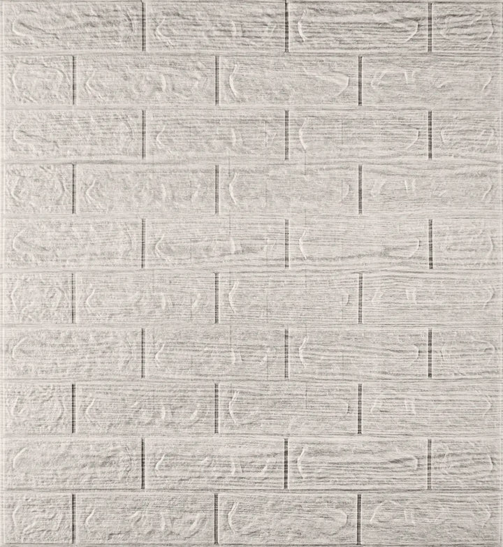 Panou 3D Autoadeziv Caramida Crem Deschis 70x77cm Grosime 5mm - detaliu produs