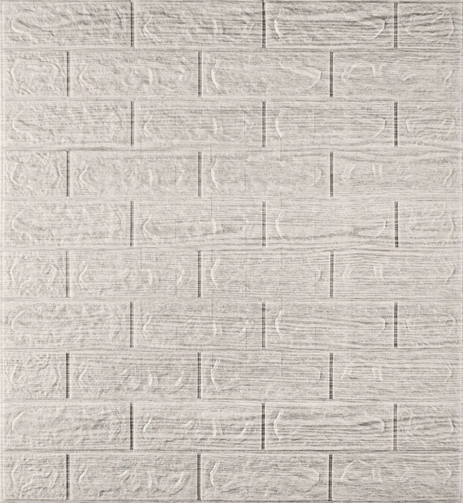 Panou 3D Autoadeziv Caramida Crem Deschis 70x77cm Grosime 5mm - detaliu produs