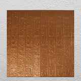 Tapet 3D Autocolant Bronz 70cm x 77cm x 6mm Decorativ Perete - detaliu produs