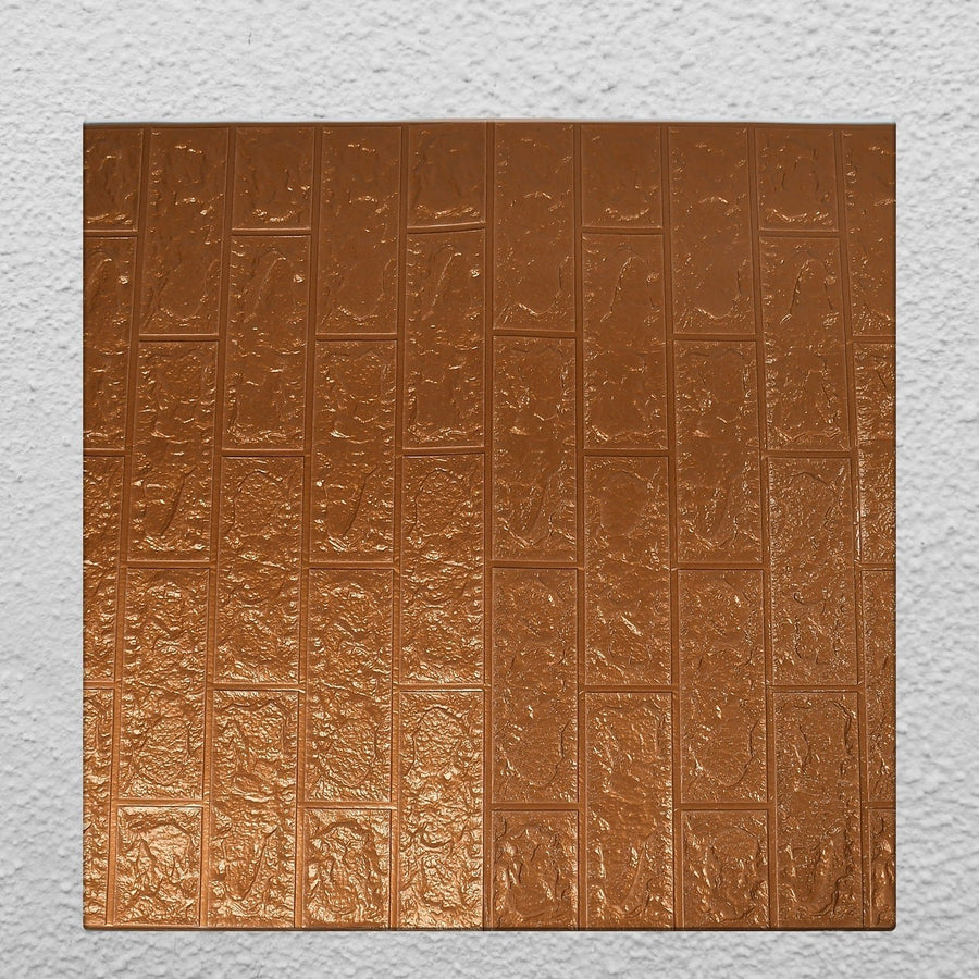 Tapet 3D Autocolant Bronz 70cm x 77cm x 6mm Decorativ Perete - detaliu produs