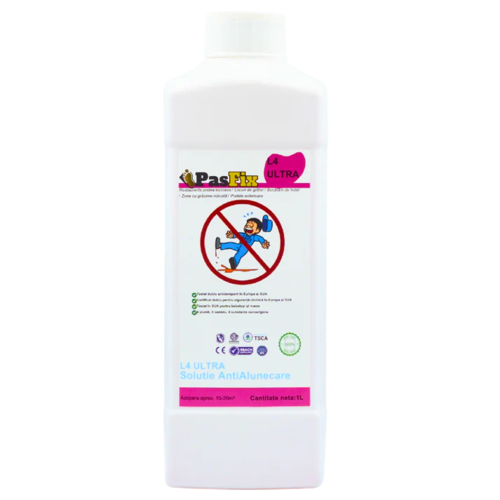 PasFix L4 ULTRA Solutie Antialunecare 1L Protectie Profesionala Podea Lucioasa - detaliu produs