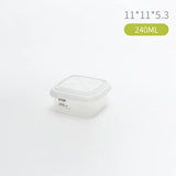 Set 3 Caserole pentru Depozitare cu Gramaj 240-1000 ml Alb Etansare Hermetica - detaliu produs