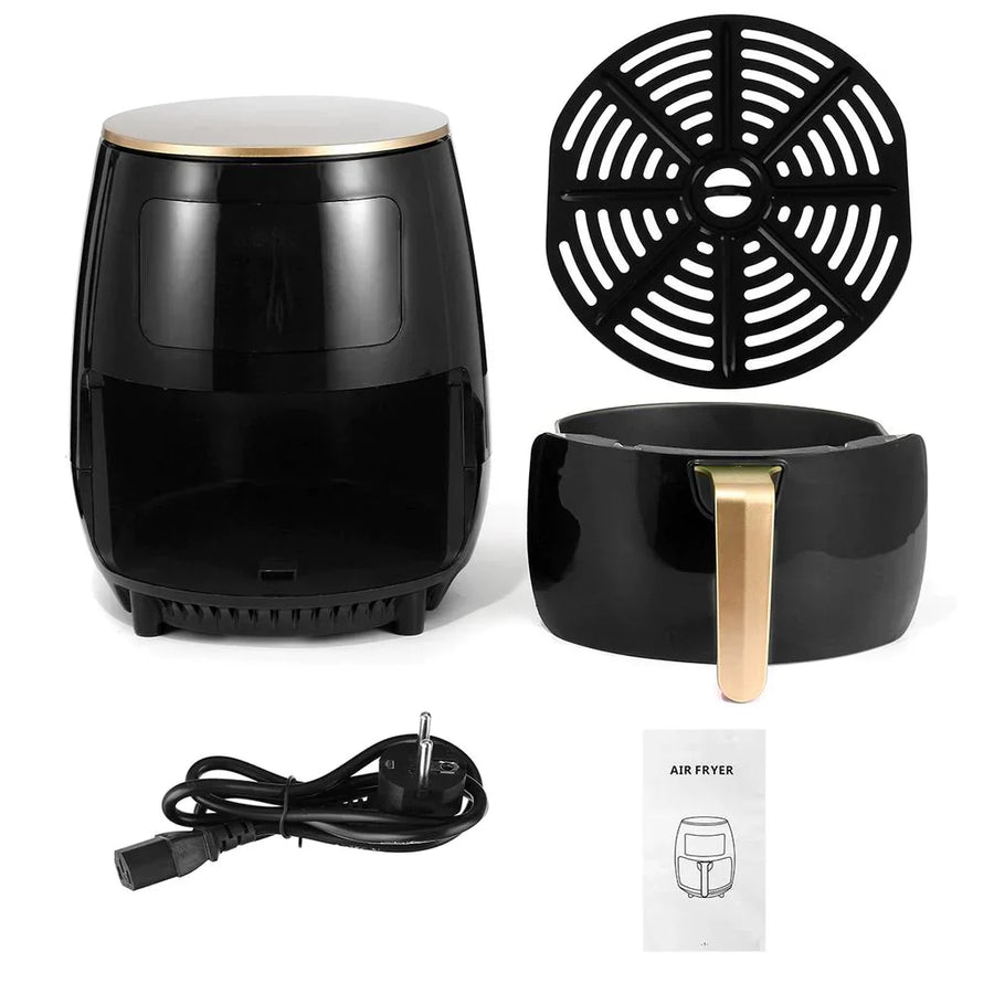 RESIGILAT - Friteuza cu aer cald, S-18 Air Fryer, 2400W, afisaj digital, LCD Touch control
