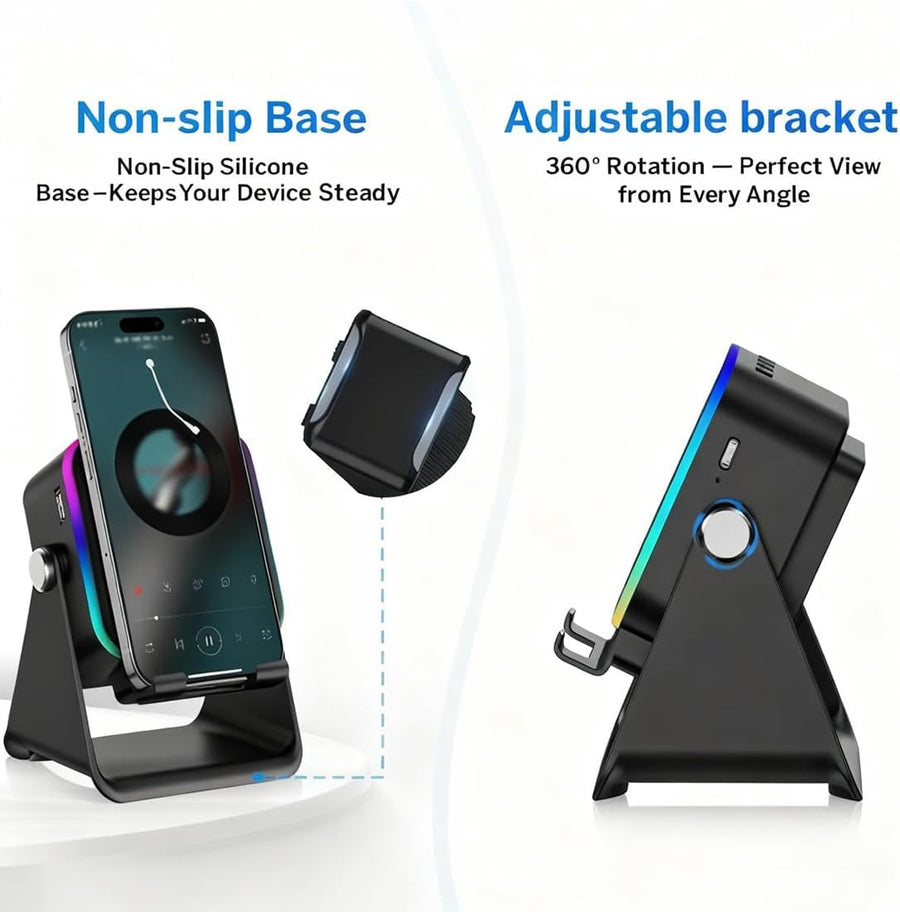 Boxa Bluetooth Portabila Wireless Sunet Stereo Bass Puternic - detaliu produs