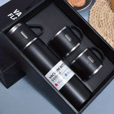 Set Cadou Termos 500ml cu 3 Cesti Inox Perete Dublu Pastreaza Bauturi Calde Reci 12 Ore Etans - detaliu produs