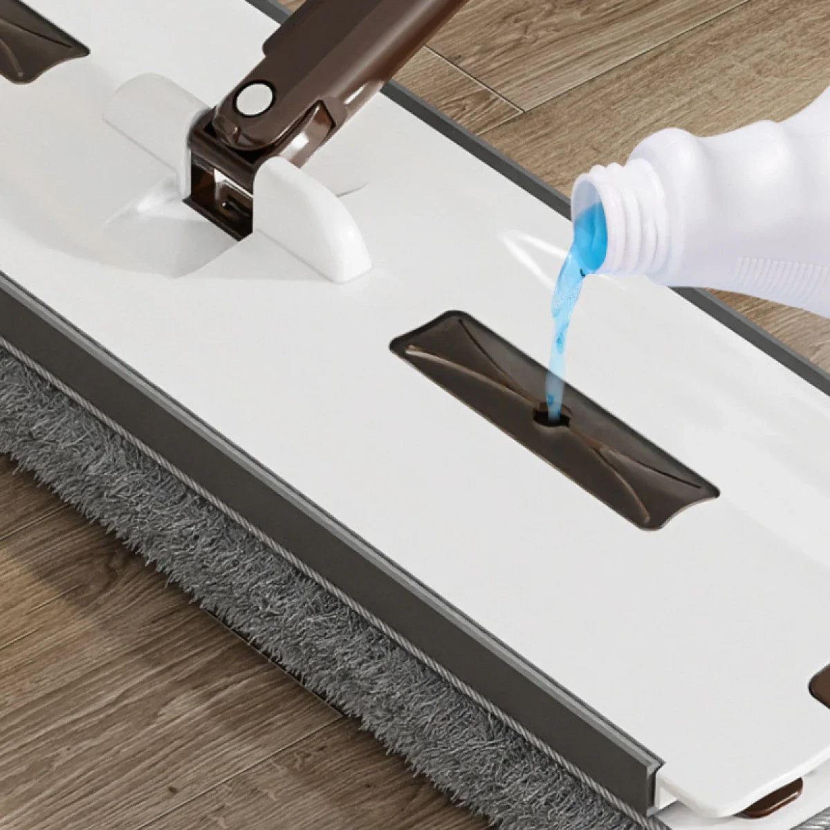 Set mop rotativ cu 2 lavete microfibra si lighean pliabil de 8 L