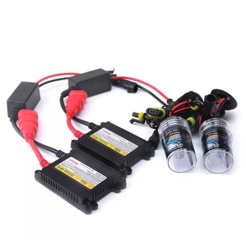 Set 2 becuri Xenon, H7 - 6000K, HID, Balast Slim Premium, Alb-Rece, 12V, 35W