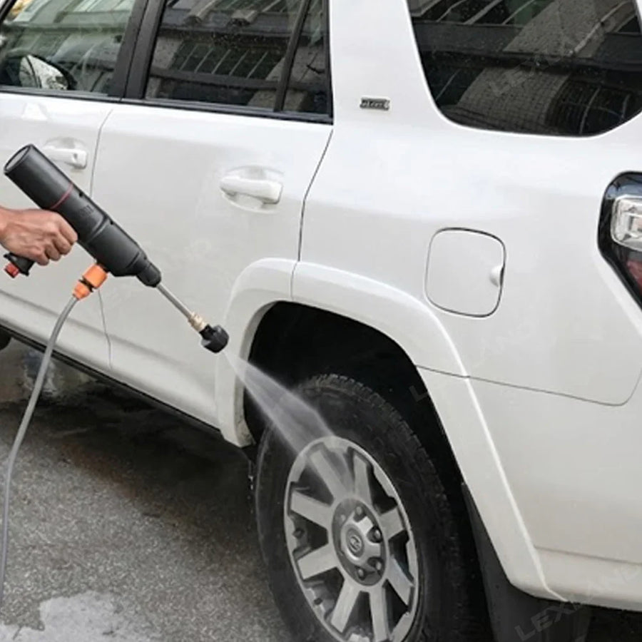 Kit multifunctional auto 4 in 1, compresor aer, aspirator, spalator auto si incarcator wireless