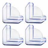 Set 4 Protectii Colturi Forma L Silicon Transparent 1.5x0.5x4.0 cm - detaliu produs