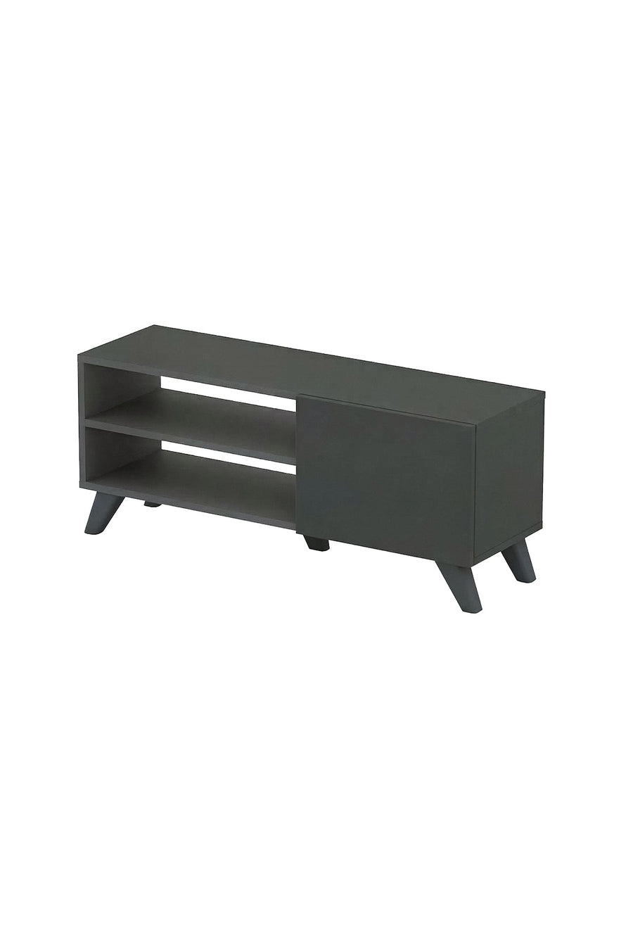 RESIGILAT - Comoda TV Malta, 100 cm, PAL 18 mm, cu usa si rafturi, stil scandinav