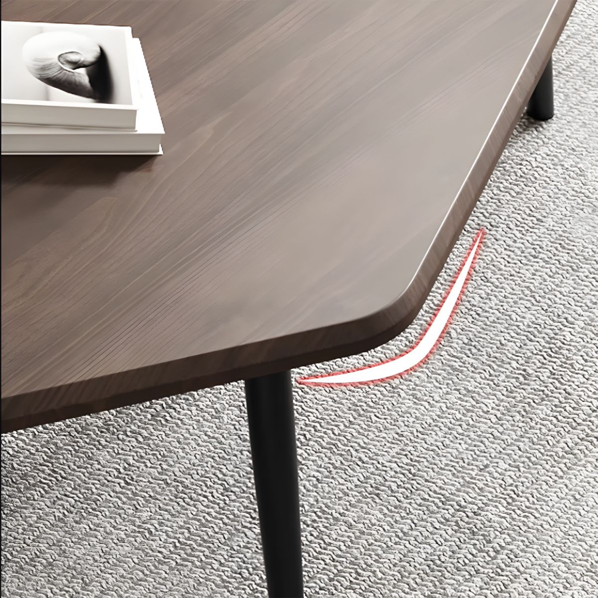 RESIGILAT Set 2 mese cafea Gemini, design scandinav, model diamant, blat MDF 20mm