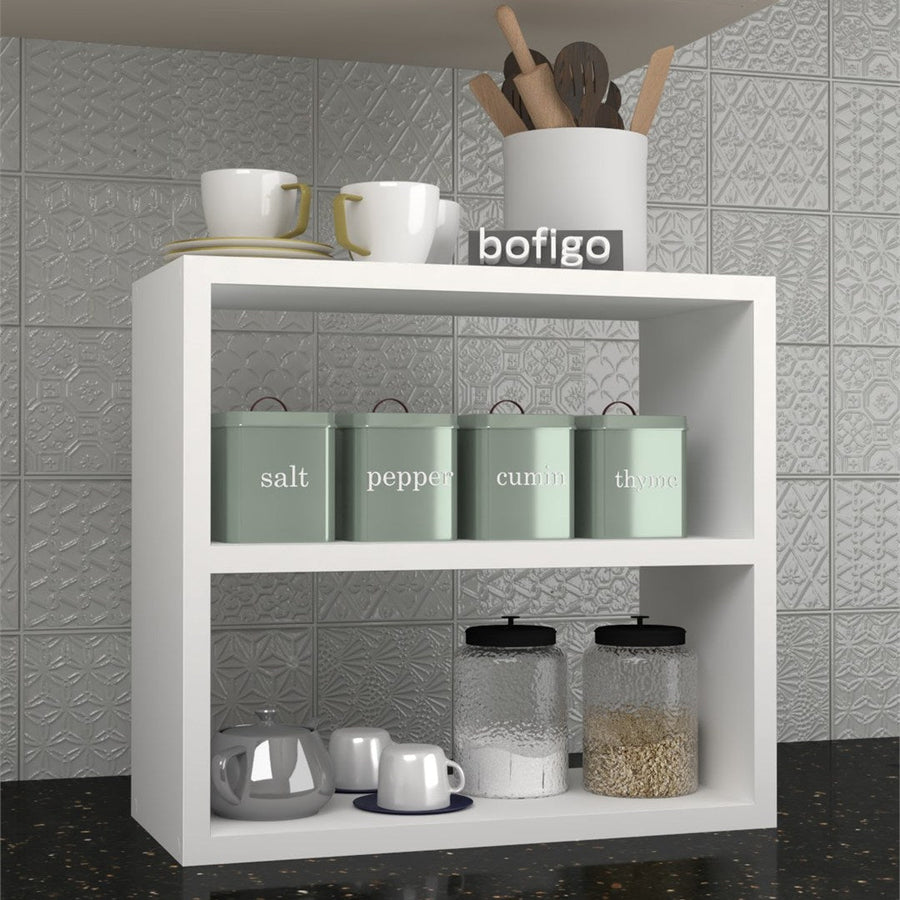 Raft de bucatarie pentru condimente, organizator de blat, 43,5 x 20 x 40 cm