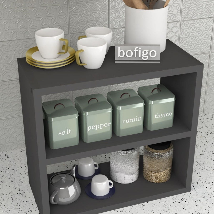 Raft de bucatarie pentru condimente, organizator de blat, 43,5 x 20 x 40 cm