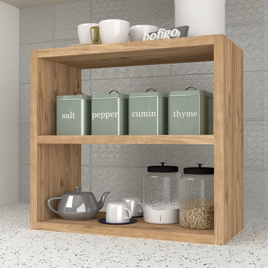 Raft de bucatarie pentru condimente, organizator de blat, 43,5 x 20 x 40 cm