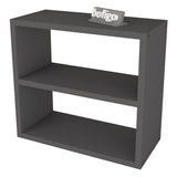 Raft condimente 3 nivele, suport condimente bucatarie cu cadru metalic anti-rugina, organizator pentru sticle si ustensile mici 50 x 30 cm, montaj pe perete sau blat, curatare usoara, stil modern industrial Antracit - detaliu 6