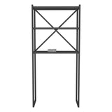 Organizator baie metalic multifunctional, raft baie cu 4-5 polite deschise 40 x 100 cm, cadru anti-rugina pentru bucatarie sau balcon, montaj rapid cu suruburi incluse, suporta obiecte grele, stil industrial modern Antracit - detaliu 5
