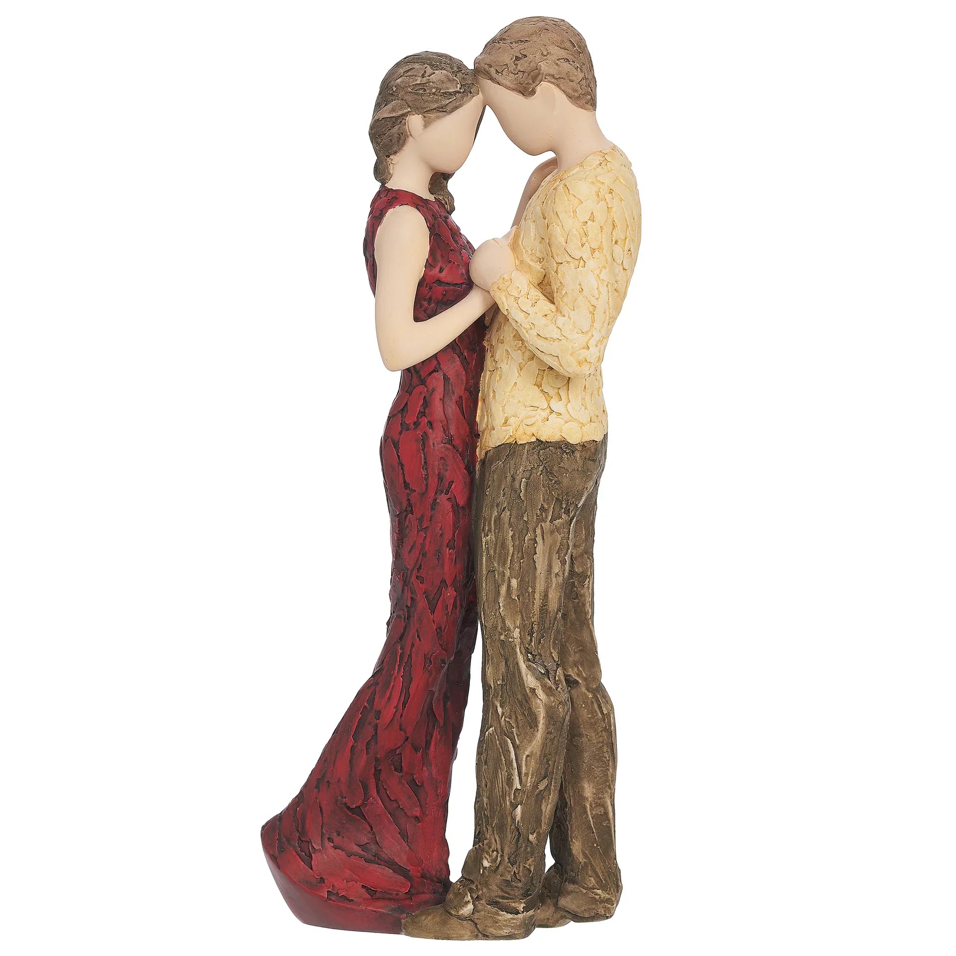 Statueta decorativa, cuplu romantic, rasina finisata, 28 cm