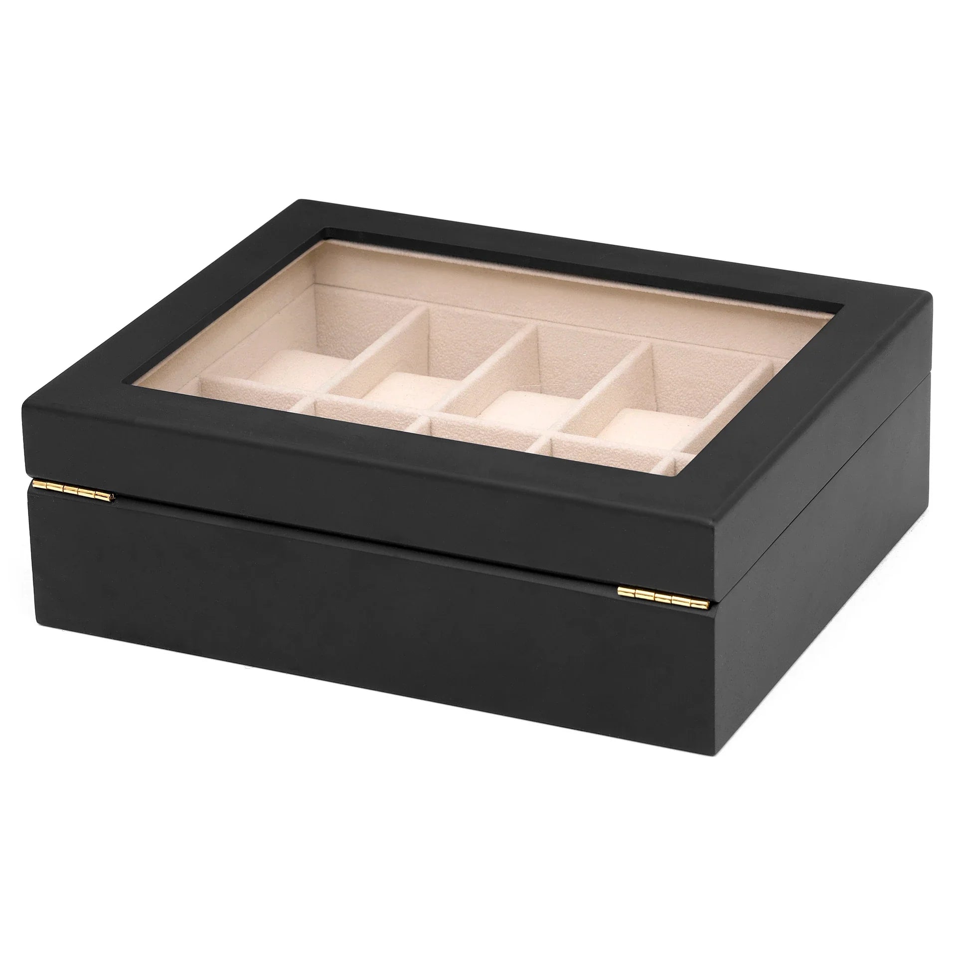 Cutie caseta din lemn pentru depozitare si organizare 10 ceasuri, model Premium