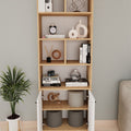 Biblioteca Inalta cu Rafturi pentru Living si Birou, PAL 18 mm, 64 x 30 x 186,9 cm