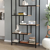 Biblioteca Larissa clasica cu rafturi multiple, etajera carti 80 x 175 cm, PAL melaminat 18 mm clasa E1, design discret se integreaza in orice camera, feronerie pre-instalata, stil modern scandinav minimalist Pin natur - vedere principala