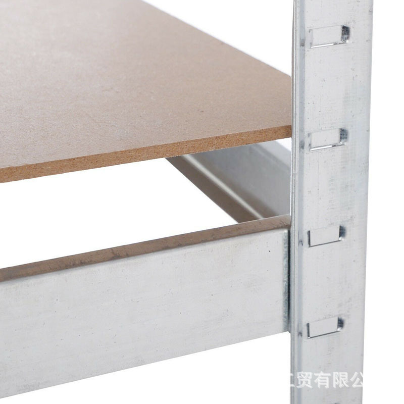 RESIGILAT - Raft metalic cu 5 polite, cadru otel galvanizat, polita MDF, 175kg/polita
