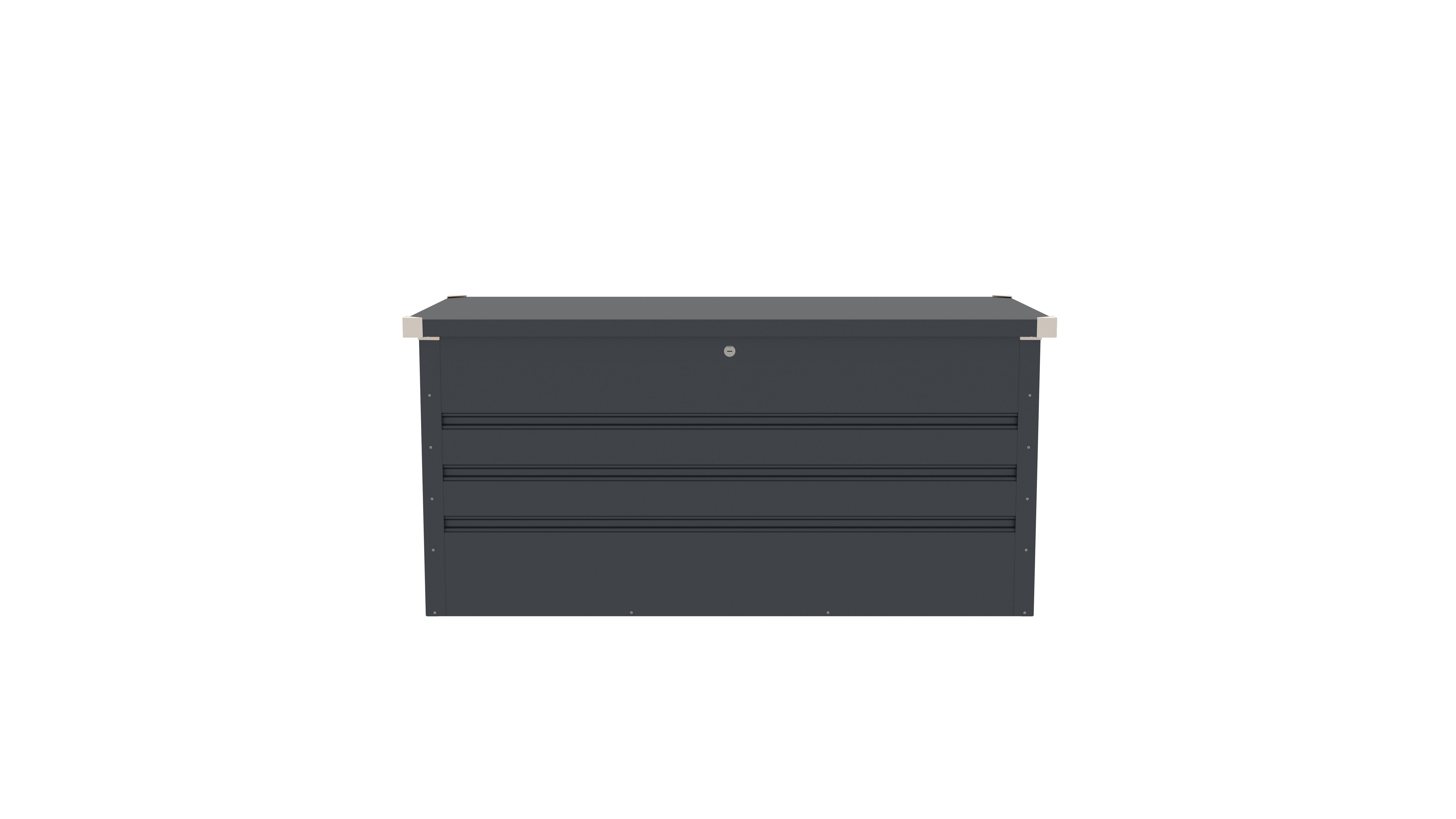Lada pentru depozitare gradina metalica, KLUGMEISTER Max B, dimensiuni 132x61x62 cm, culoare Gri