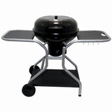 Gratar pe carbuni KLUGMEISTER KY22020T, material otel, cu capac si roti de deplasare, inaltime gatire 78 cm, dimensiuni 133x67x98 cm