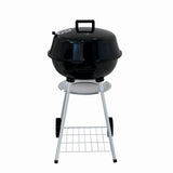 Gratar pe carbuni KLUGMEISTER KY22018A, material otel, cu capac si roti de deplasare, diametru gatire 54 cm, inaltime gatire 78 cm
