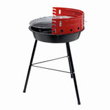 Gratar pe carbuni KLUGMEISTER KY23014, material otel, circular, portabil, inaltime gatire 53 cm, diametru gratar 33 cm