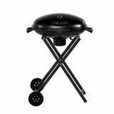 Gratar pe carbuni KLUGMEISTER KY30018, material otel, cu roti deplasare, pliabil, gura golire cenusa, suprafata gatire 54x37 cm
