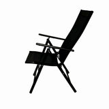 Scaun pliabil terasa/gradina KLUGMEISTER KJF252, 56 x 69 x 103 cm, culoare gri inchis