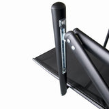 Scaun pliabil terasa/gradina KLUGMEISTER KJF252, 56 x 69 x 103 cm, culoare gri inchis