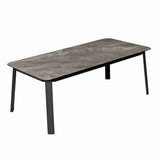 Set mobilier terasa/gradina KLUGMEISTER KJFT3407, 4 piese cu cadru de aluminiu, perne incluse, culoare gri