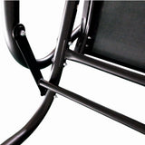 Banca pentru terasa/gradina din otel si plasa KLUGMEISTER KJF2379, dimensiuni 120x71x86 cm, culoare neagra