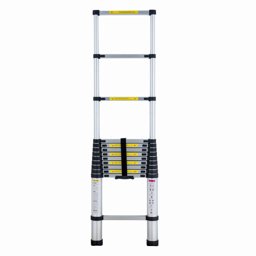Scara telescopica din aluminiu MESTERINO TOOLS JL-101-3.8, 13 trepte, 3.8 metri, greutate maxima 150 kg