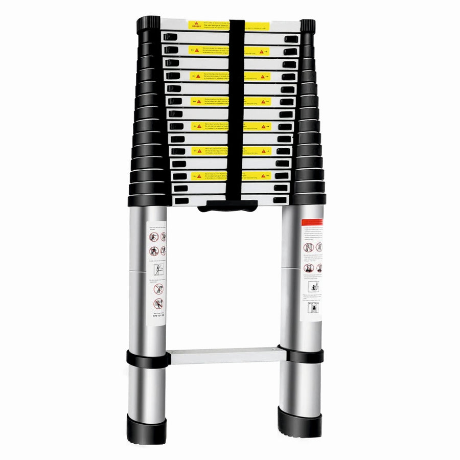 Scara telescopica din aluminiu MESTERINO TOOLS JL-101-6.2, 16 trepte, 6.2 metri, greutate maxima 150 kg
