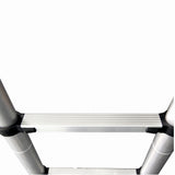 Scara telescopica din aluminiu dubla MESTERINO TOOLS JL-101-2X2.0, 2+2 metri, 2x7 trepte, greutate maxima 150 kg