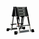 Scara telescopica din aluminiu dubla MESTERINO TOOLS JL-101-2X3.2, 3.2+3.2 metri, 2x11 trepte, greutate maxima 150 kg