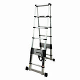 Scara telescopica din aluminiu dubla MESTERINO TOOLS JL-101-2X3.2, 3.2+3.2 metri, 2x11 trepte, greutate maxima 150 kg