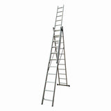 Scara combinata din aluminiu MESTERINO TOOLS JL-207-3X11, 7.6 metri, 3x11 trepte, greutate maxima 115 kg