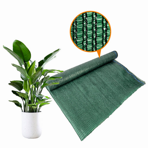 Plasa pentru umbrire, polietilena HDPE pura, MESTERINO 80205080, 2 m X 50 m, grad de umbrire 80%, densitate 80g/mp, verde inchis, protectie UV/IR