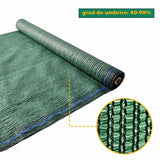 Plasa pentru umbrire, polietilena HDPE pura, MESTERINO 901510120, 1.5 m X 10 m, grad de umbrire 90%, densitate 120g/mp, verde inchis, protectie UV/IR