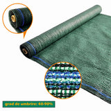 Plasa pentru umbrire, polietilena HDPE pura, MESTERINO 901510120, 1.5 m X 10 m, grad de umbrire 90%, densitate 120g/mp, verde inchis, protectie UV/IR