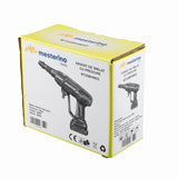 Aparat de spalat cu presiune pe acumulator MESTERINO TOOLS NT20BHW02, putere 180W, debit 3 L/min, presiune 10 bar, acumulator 2A / 21V, lungime furtun 5 m