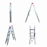 Scara pliabila ultracompacta din aluminiu MESTERINO TOOLS JL-308(2x4), 142x113x44 cm