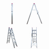 Scara pliabila ultracompacta din aluminiu MESTERINO TOOLS JL-308(2x5), 171x131x44 cm